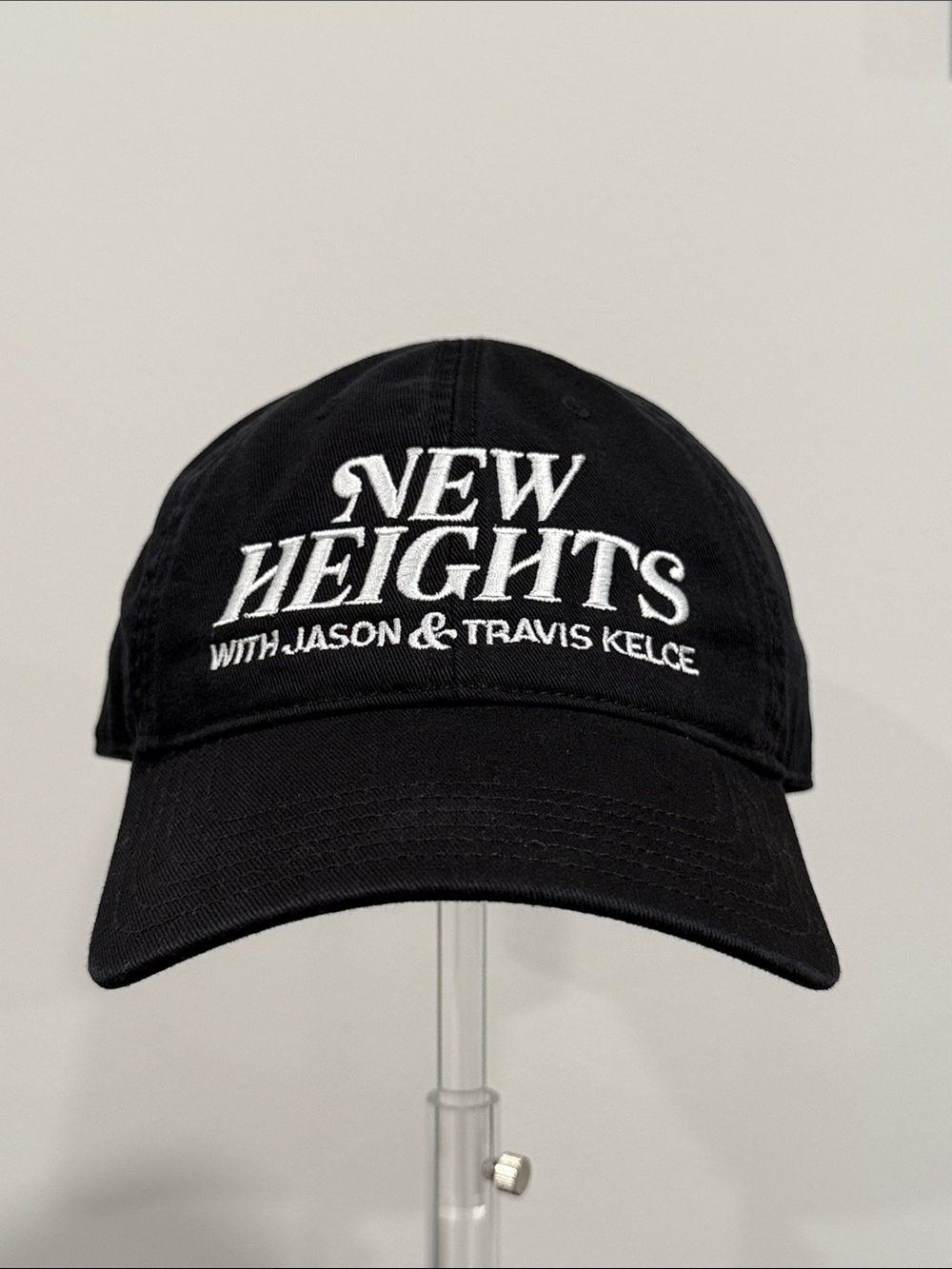 New Heights Jason & Travis Kelce Black/White Cap OS